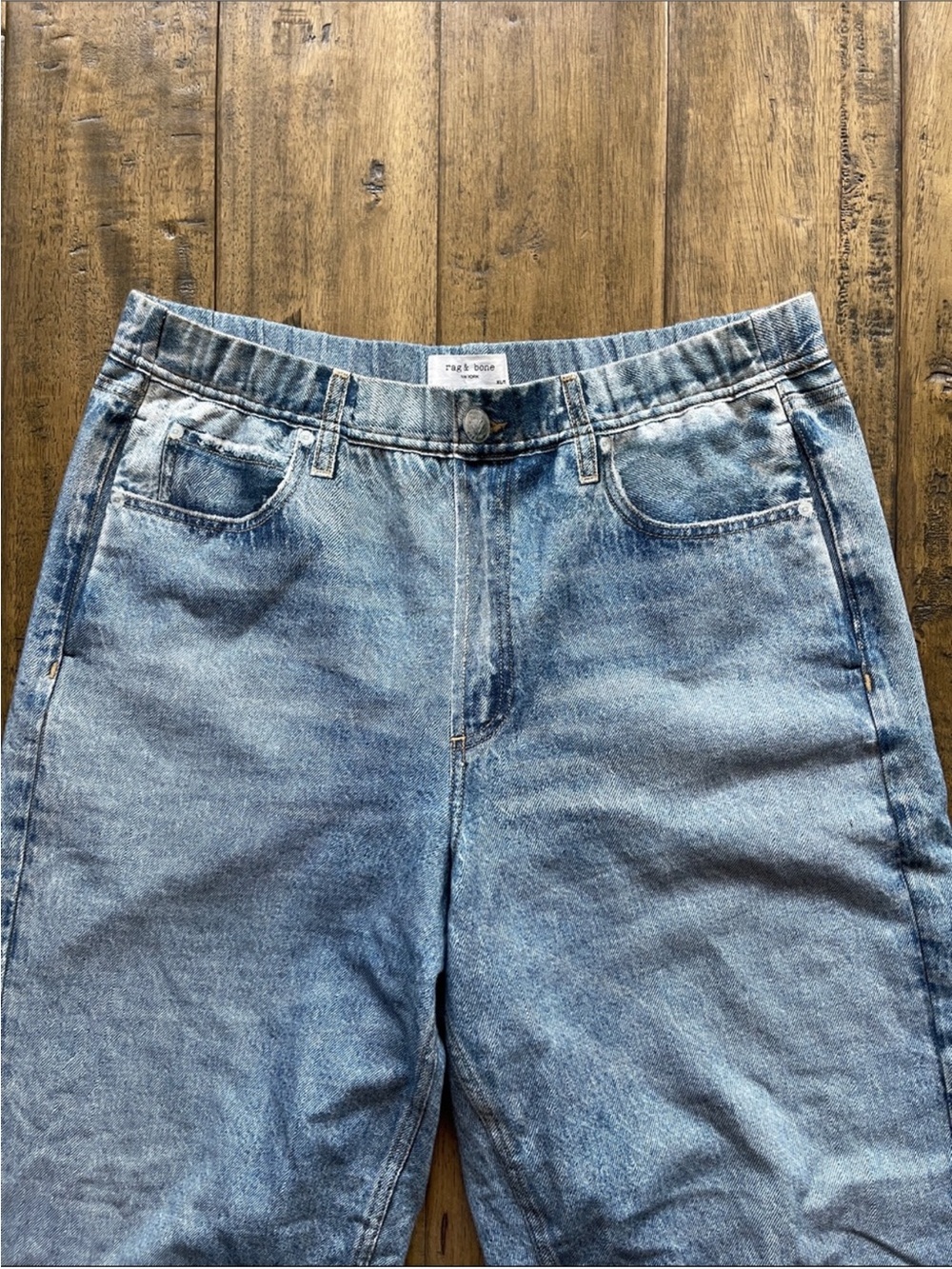 Rag & Bone Miramar Wide Leg Cotton Terry Sweatpant Jeans - Picture 4 of 8